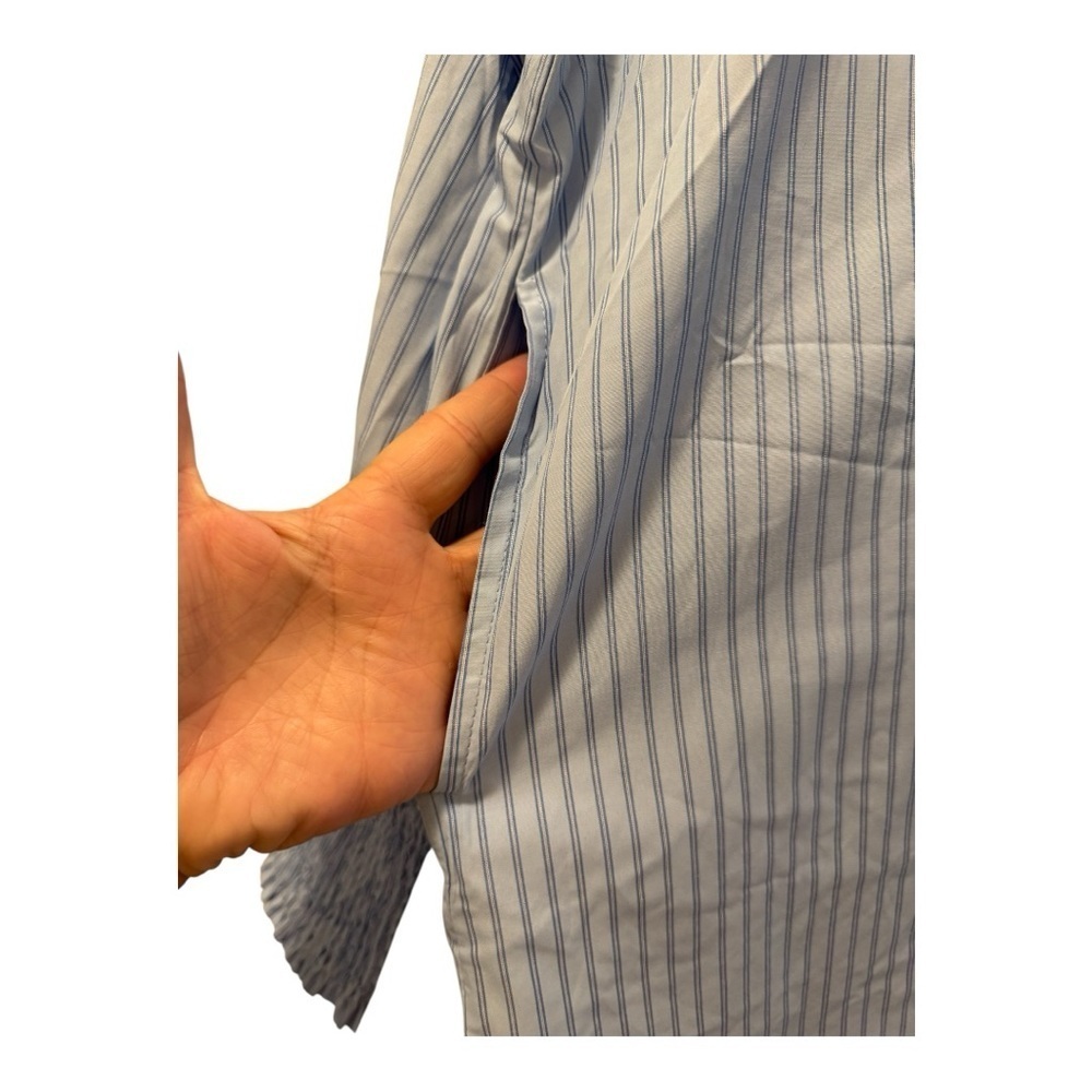 Striped Button-Up Blouse - Picture 3 of 11